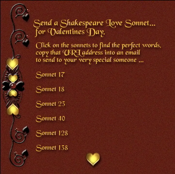 select one of the sonnets